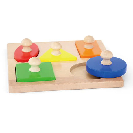 Viga Toys Wooden Shape Block Puzzle 12M+