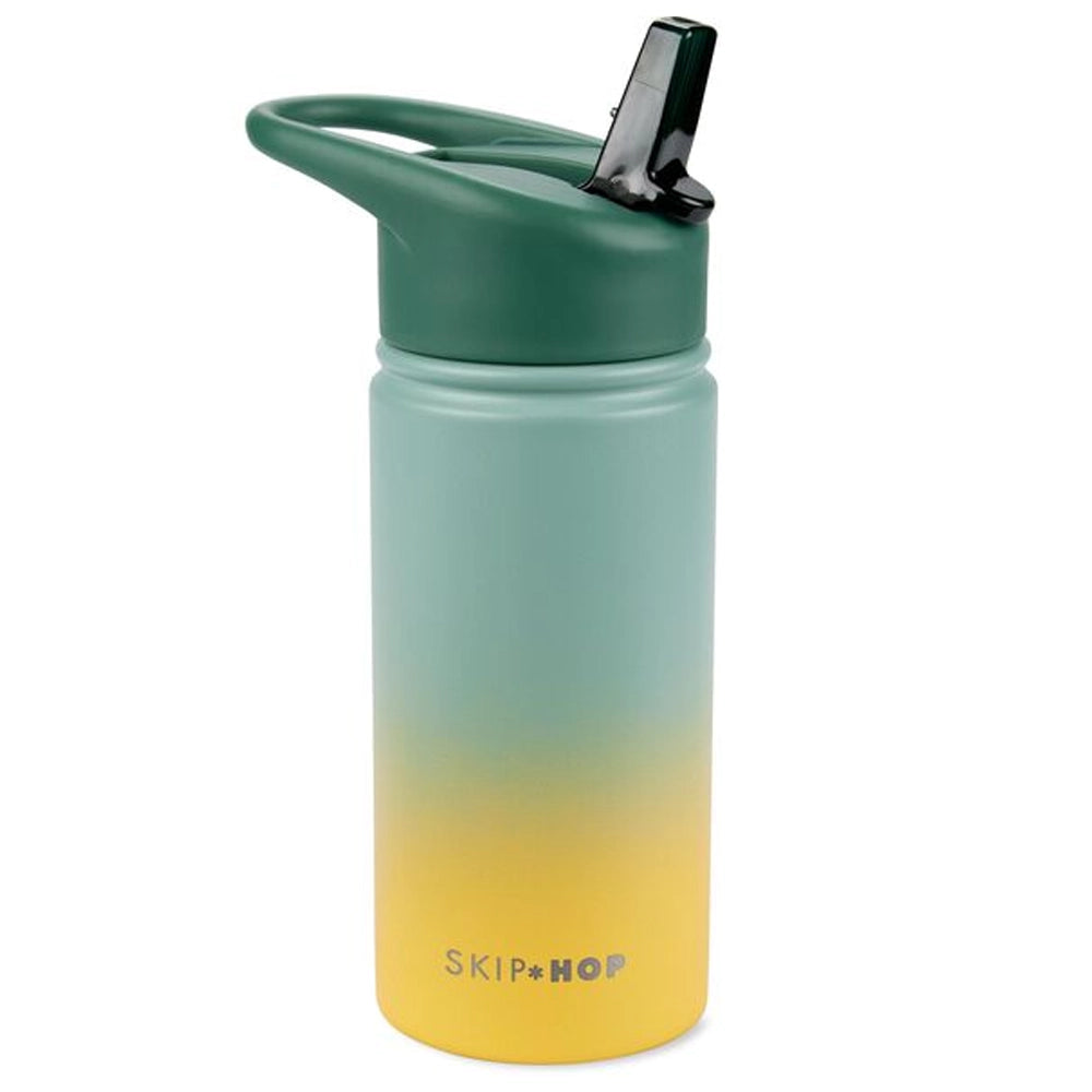 Skip Hop Gourde d'Eau en Acier Inoxydable WANDER 450ml - Vert Dégradé