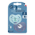 Pack de 2 Chupetes Anatómicos Silicona Dodie +18m - Sunny