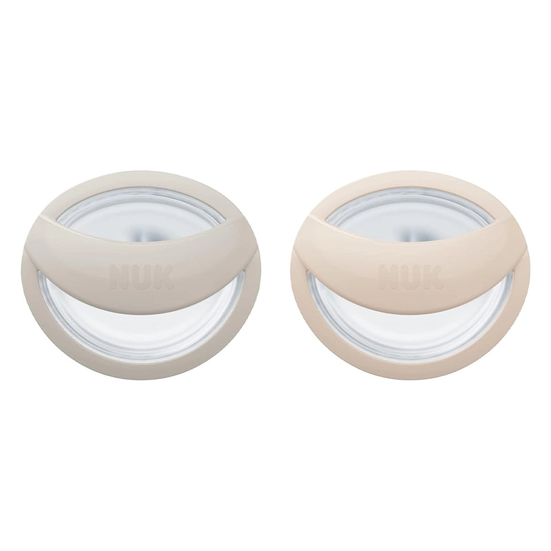 NUK Lote de 2 Chupetes MommyFeel 0-9M - Gris y Beige