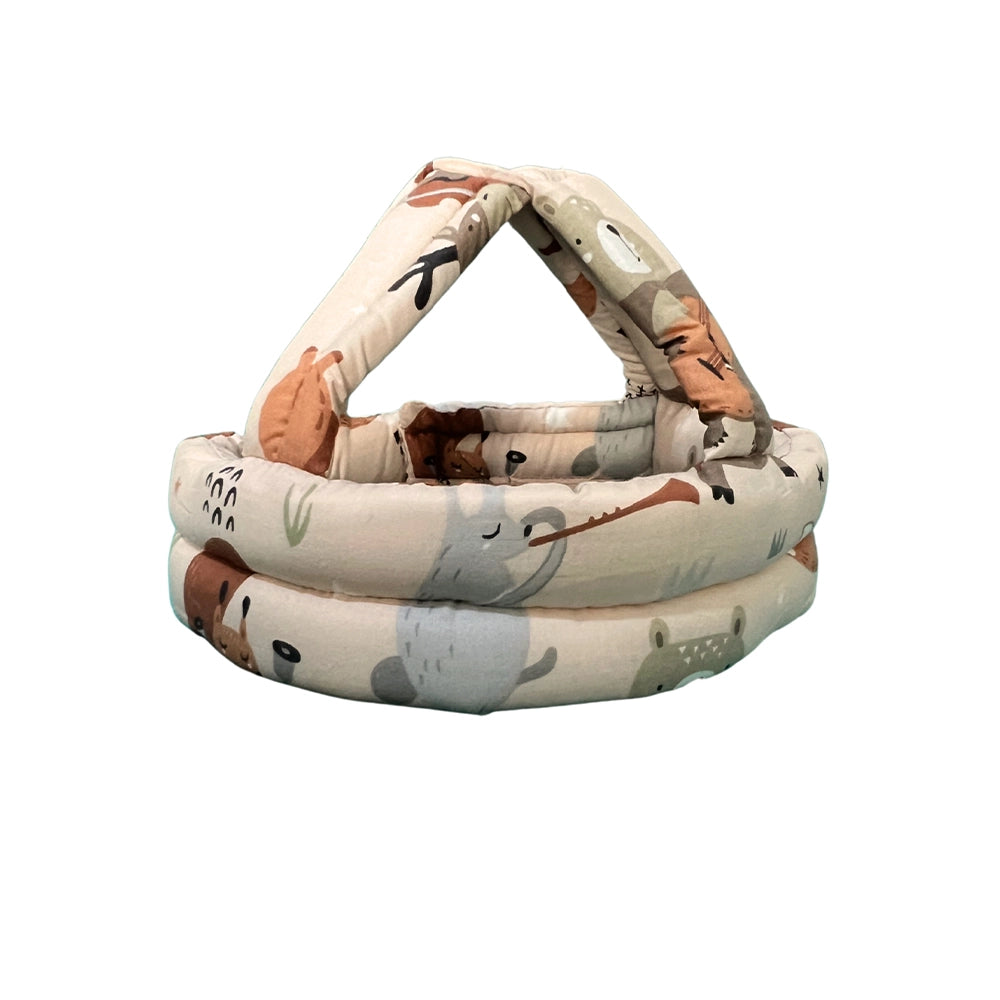Casque de Sécurité Anti-Bosse pour Enfant - Saumon Forêt