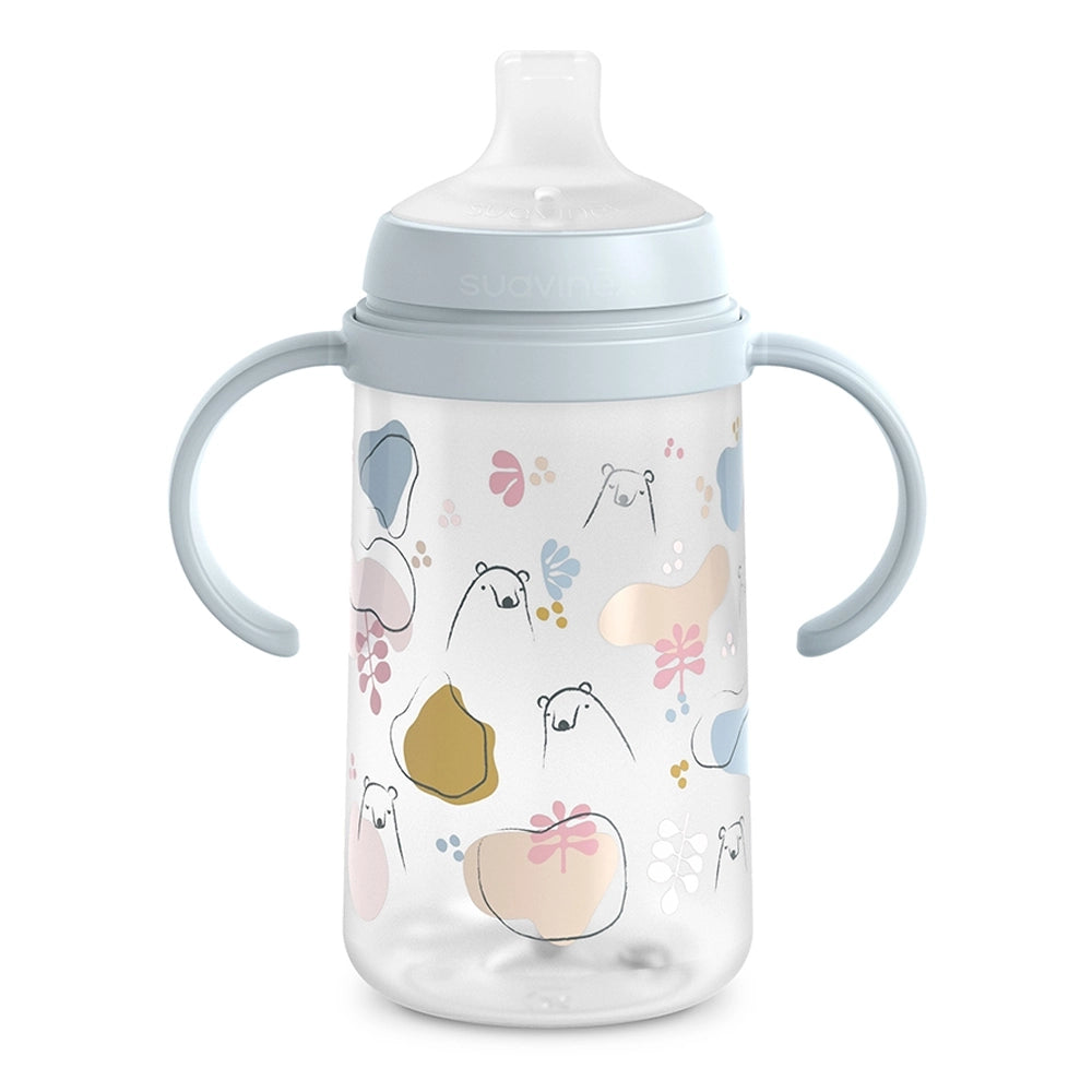 Suavinex Biberon avec Anses & Bec Silicone Anti-Colic 270ml 6M+ - Bleu