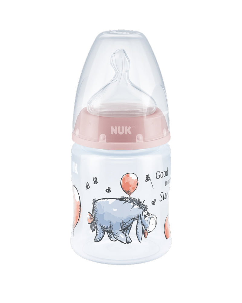 NUK Biberon First Choice+ 0-6m 150ml - Winnie l'ourson Rose