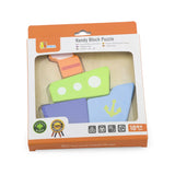 فيجا تويز بازل مكعبات خشبية - قارب