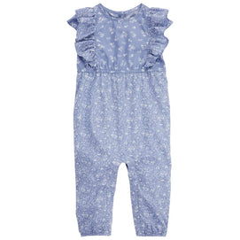 Combinaison à Volants OshKosh - Floral Bleu