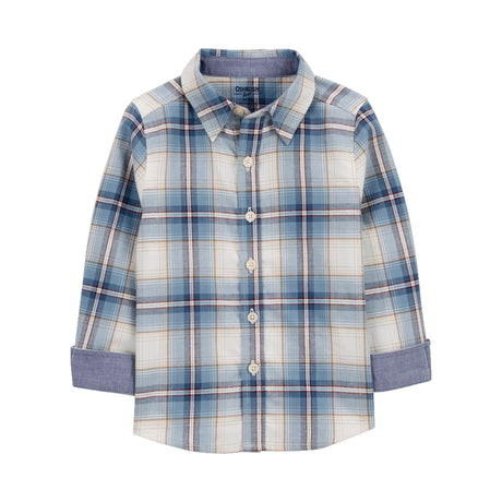 Chemise Boutonnée à Carreaux OshKosh - Bleu