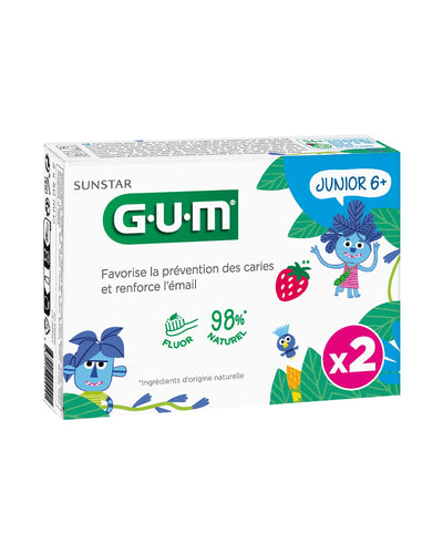 G.U.M Dentifrice Junior 6+ Fraise x2 - 50ml