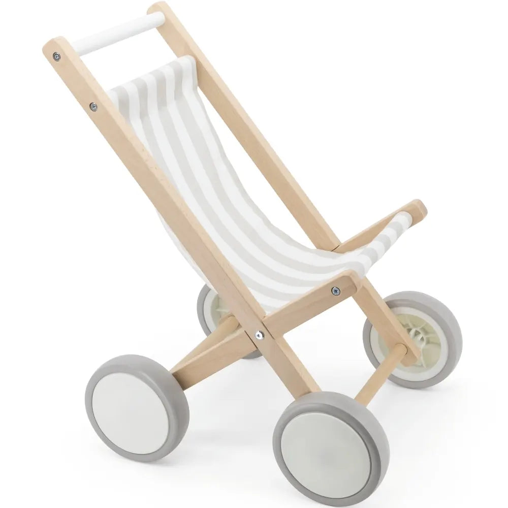 Viga Toys Doll Stroller Grey – 18M+