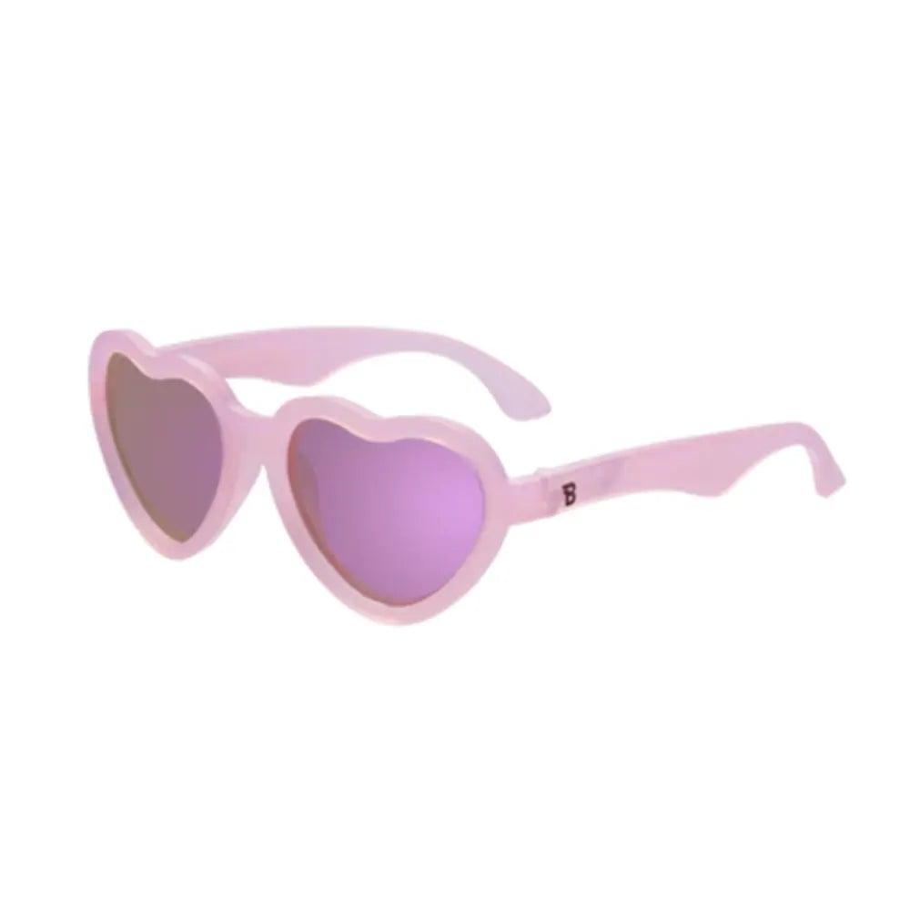 Babiators Polarized Heart Sunglasses 0-2 Years - Frosted Pink