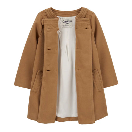 Manteau Boutonné en Feutre Doux OshKosh - Brun