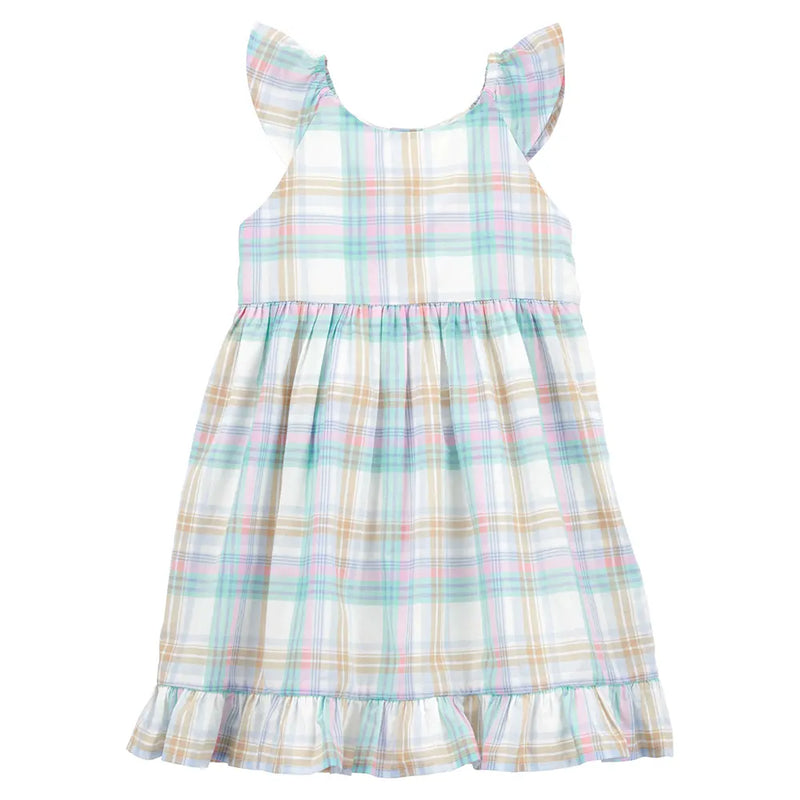 OshKosh Plaid Dress with Ruffles - Multi