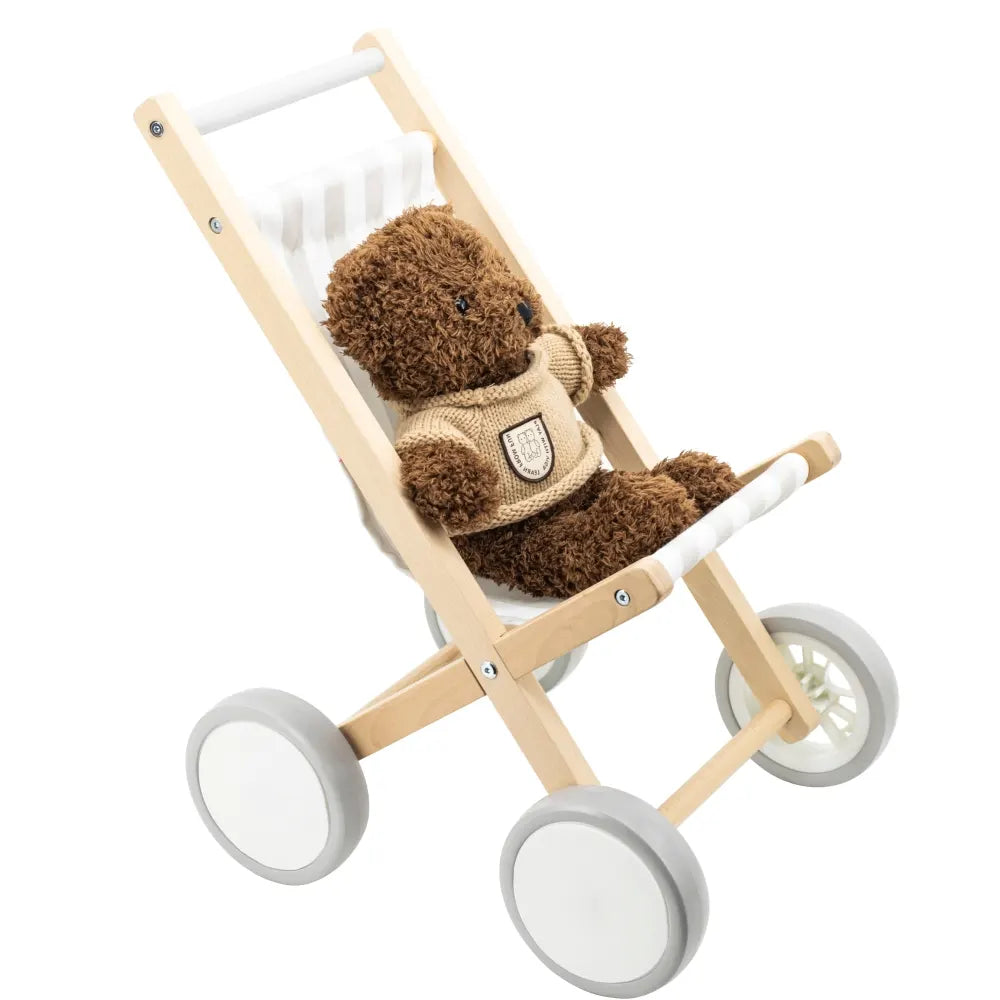 Viga Toys Doll Stroller Grey – 18M+