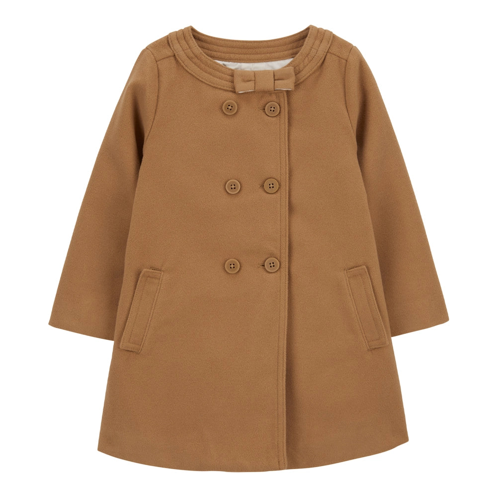 Manteau Boutonné en Feutre Doux OshKosh - Brun