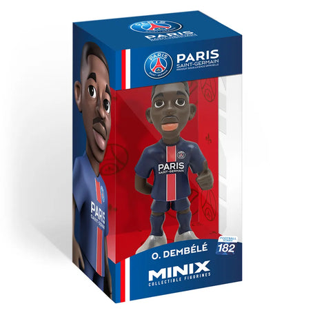 Minix Figurine de Joueur de Foot 12cm – Ousmane Dembélé – Paris Saint-Germain