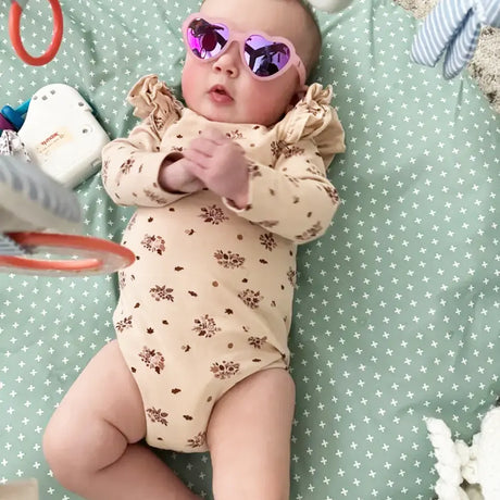 Babiators Lunettes de Soleil Cœur Polarisées 0-2 Ans - Frosted Pink