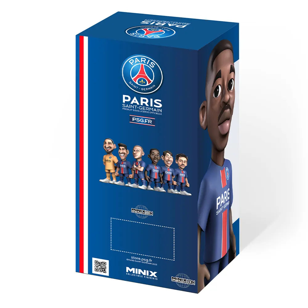 Minix Figurine de Joueur de Foot 12cm – Ousmane Dembélé – Paris Saint-Germain