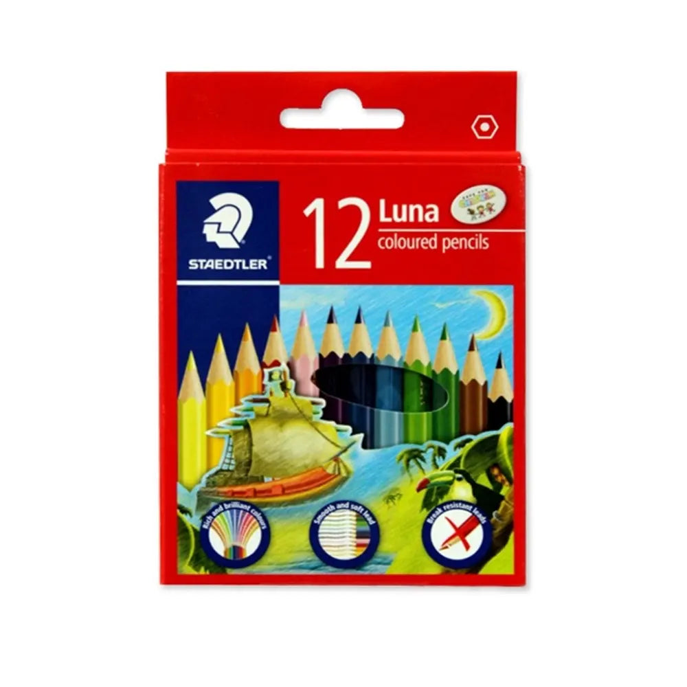 Staedtler Luna - Boîte de 12 Mini Crayons de Couleur