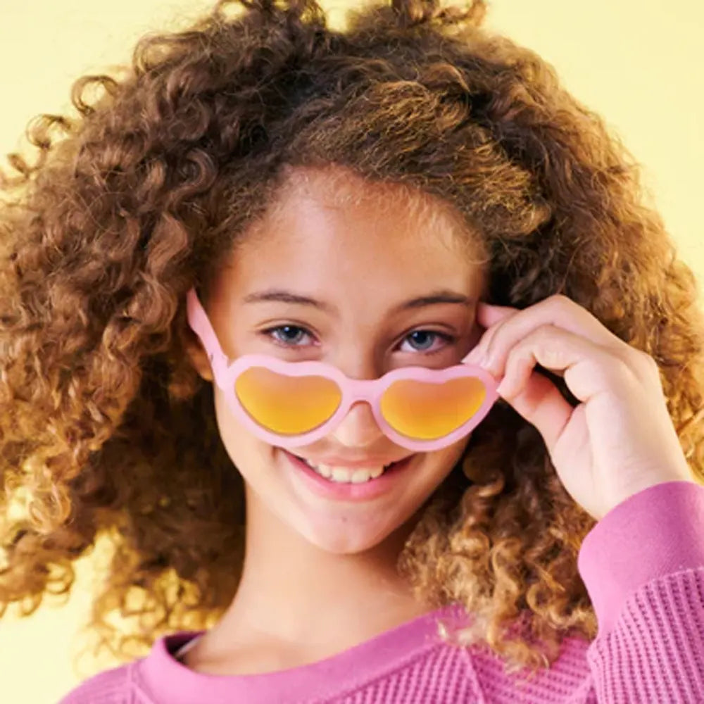Babiators Polarized Heart Sunglasses 3-5 Years - Frosted Pink