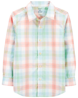 Chemise Boutonnée À Carreaux Carter's - Multi