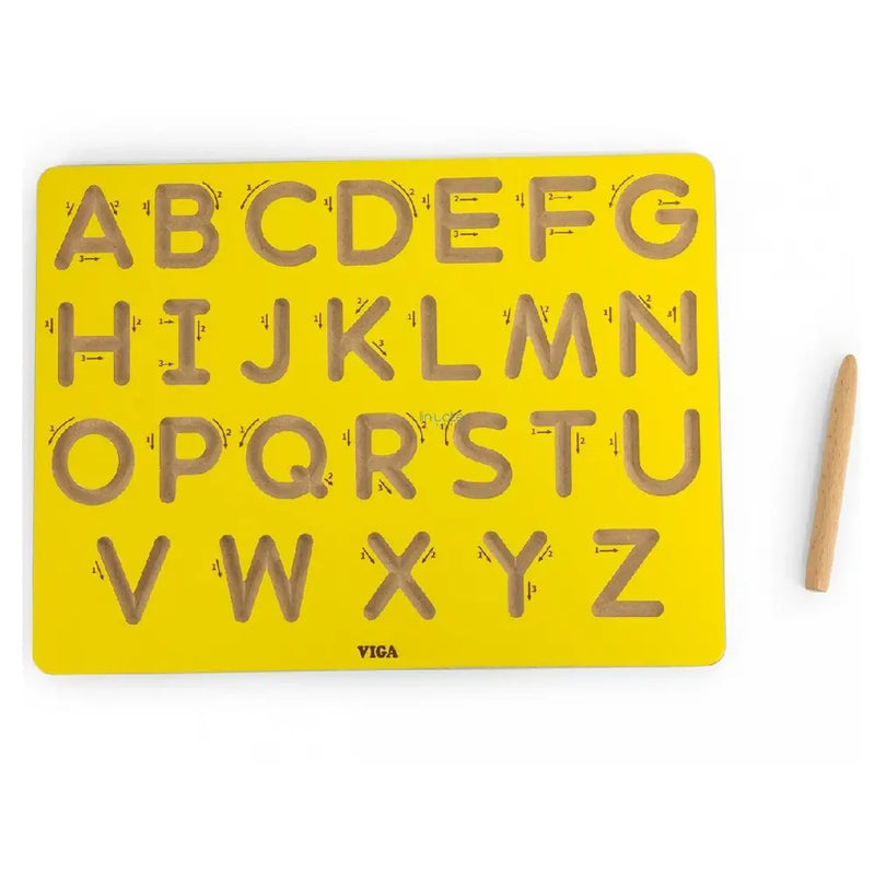 Viga Toys Pre-Writing Tracing Board Uppercase - 3Y+
