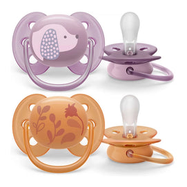 Philips Avent Lot de 2 Sucettes Soft 6-18m Girl