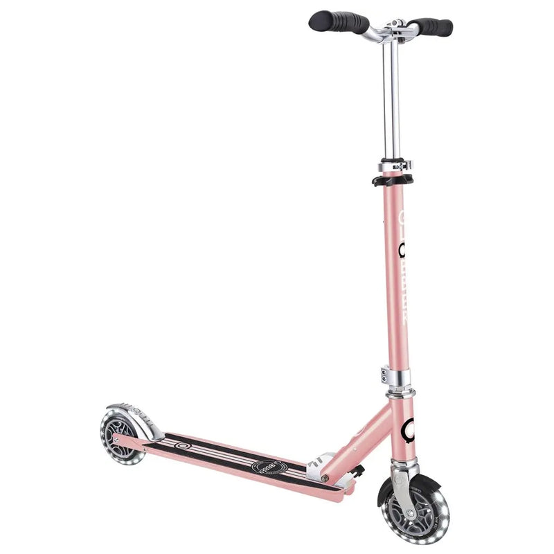 Globber Patinete Flow Elements Lights Chrome - Rosa