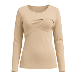 Bambidou Pull d'Allaitement Manches Longues - Beige