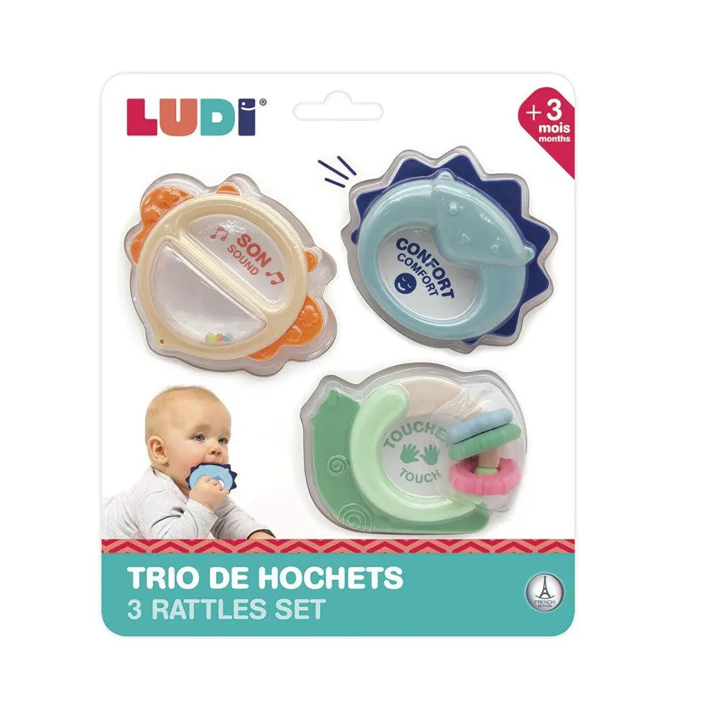 Ludi Trio of Rattles 3m+