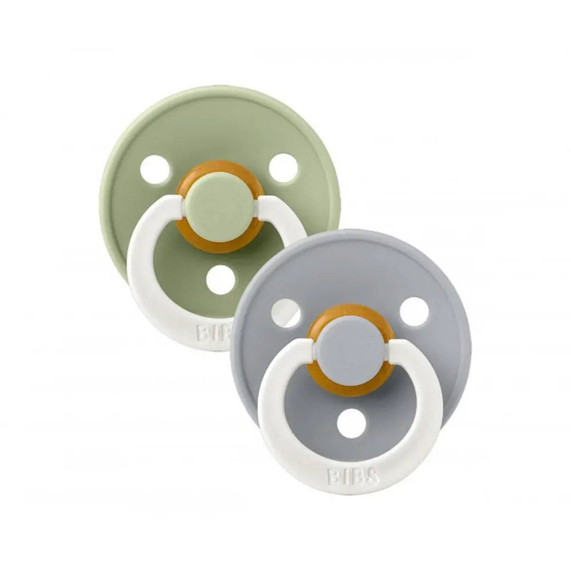 BIBS Lot de 2 Sucettes Anatomiques - Sage/Cloud - GLOW