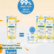 Offre : Klorane Bébé Gel lavant + Shampooing Démêlant + Petit Brin Eau Parfumée = Gel Lavant Offert