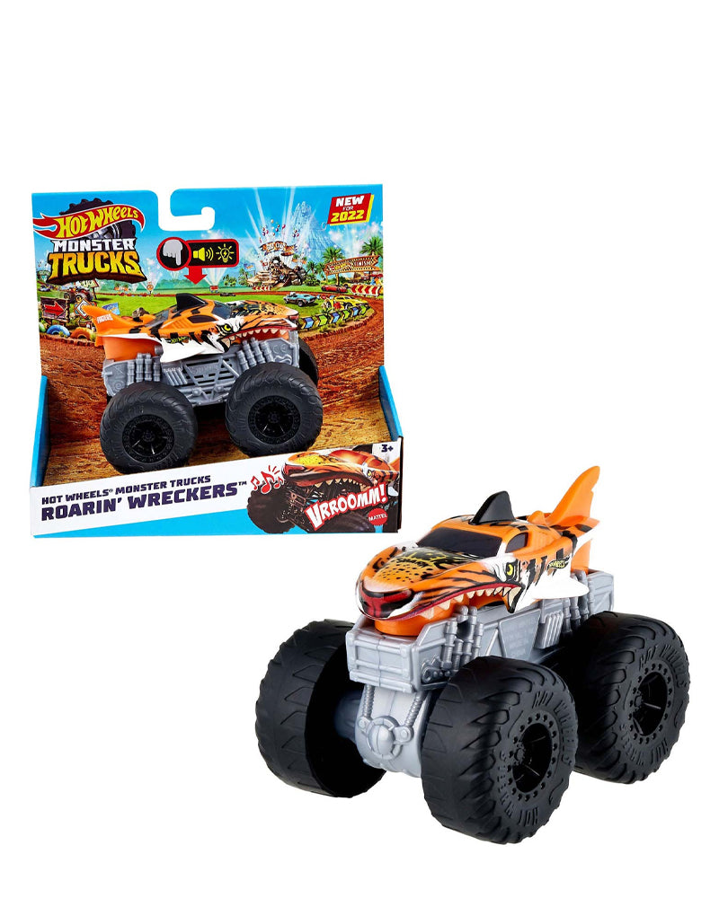 Hot Wheels - Véhicule 1/43 Monster Trucks - Tiger Shark +3A | Wlidaty ...