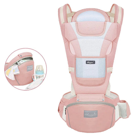 Porte-Bébé Multifonctionnel avec Siège de Hanche Intégré