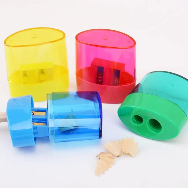 M.School Colored Translucent 2-Hole Pencil Sharpener