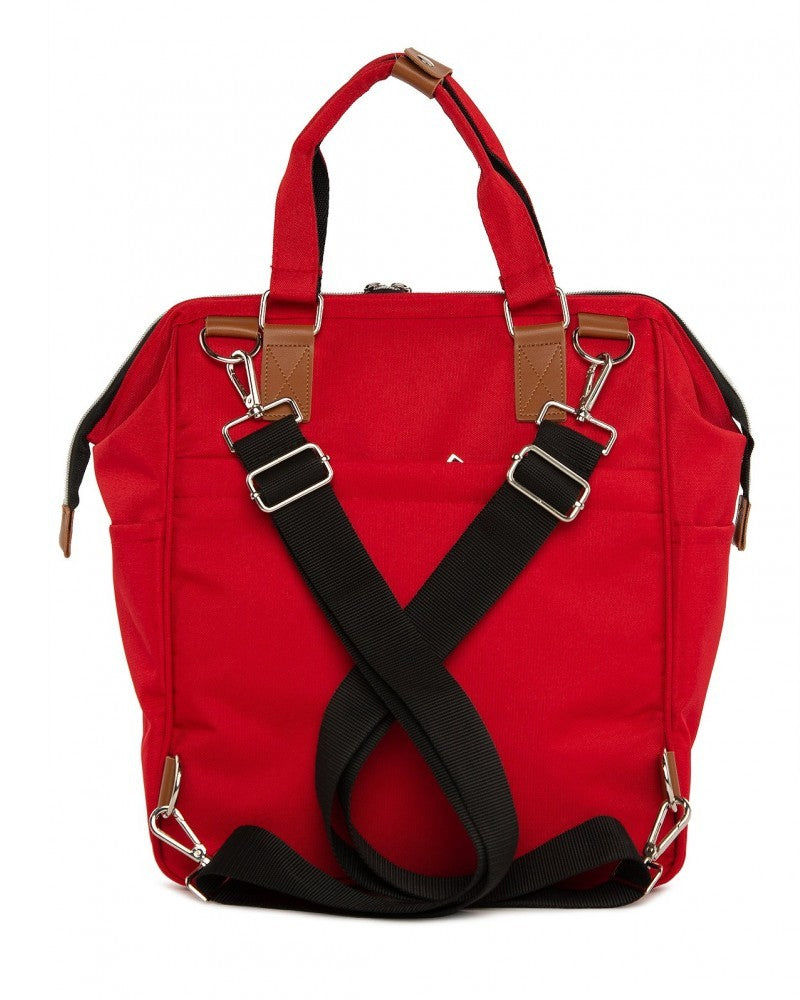 BAGmori Sac à langer Baby Bag Backpack Rouge