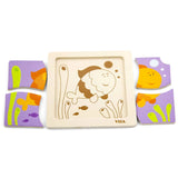 فيجا تويز بازل مسطح خشبي سمكة – +12 شهراً