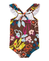 Maillot De Bain 1 Pièce À Fleurs Bébé Carter's - Marron