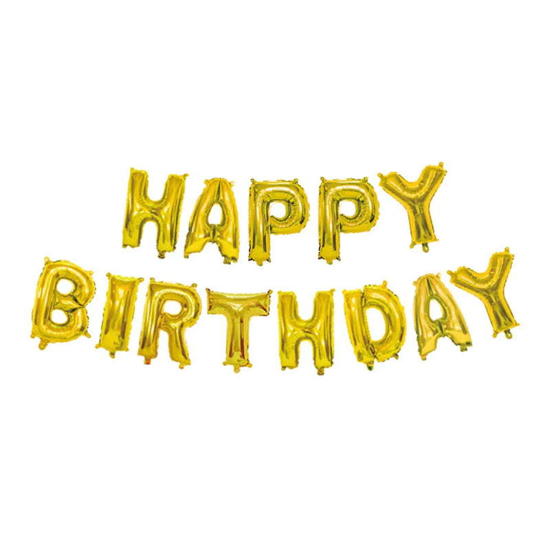 Kit Ballons Aluminium HAPPY BIRTHDAY - 40cm