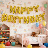 Kit de Globos de Aluminio HAPPY BIRTHDAY - 40cm