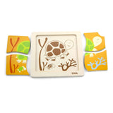 فيجا تويز بازل مسطح خشبي سلحفاة – +12 شهراً