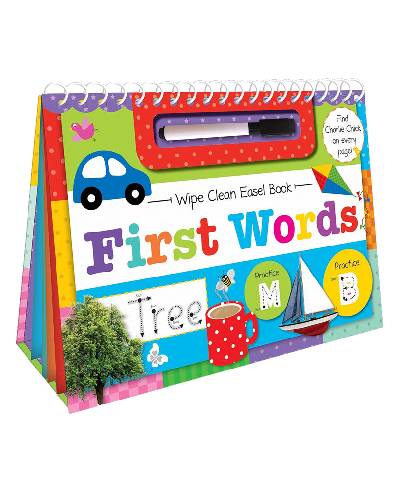 First Words Wipe Clean Easel Book