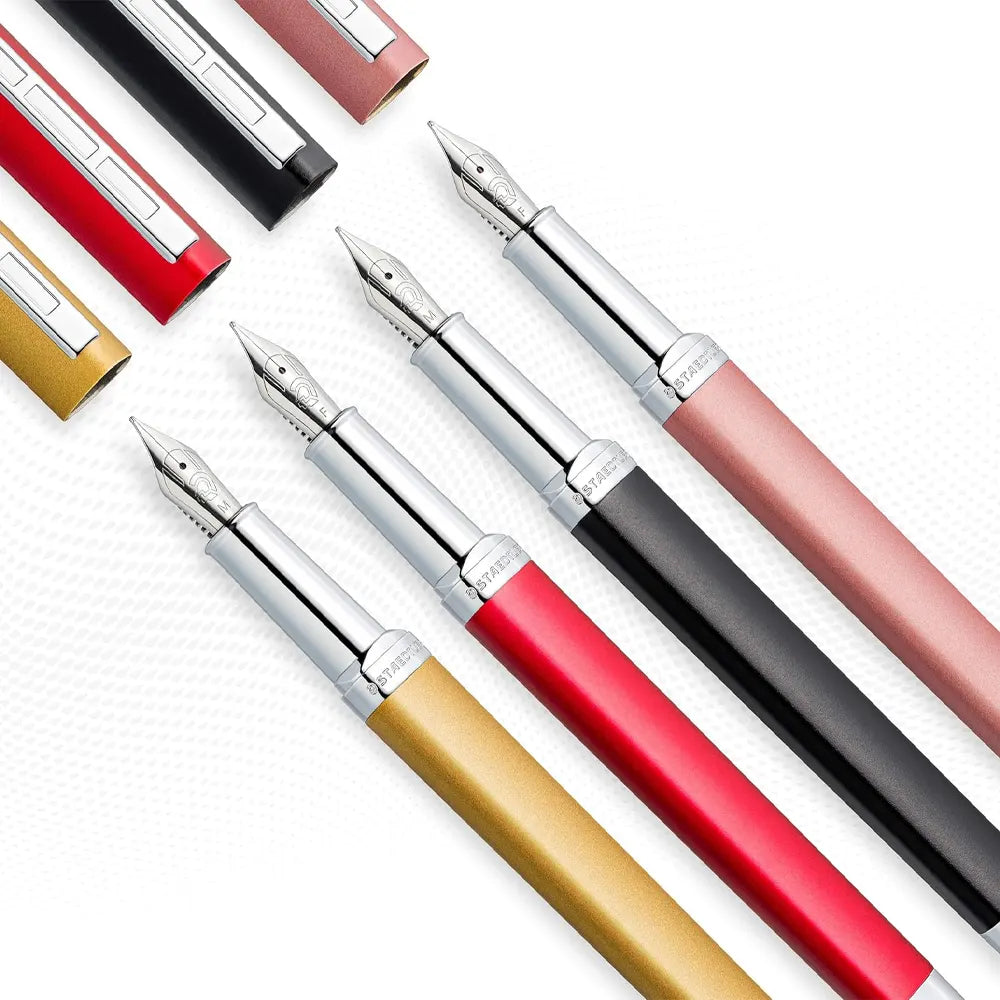 Staedtler Stylo-plume Triangulaire Rouge - Bleue