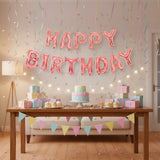 Kit de Globos de Aluminio Oro Rosa HAPPY BIRTHDAY – 40cm