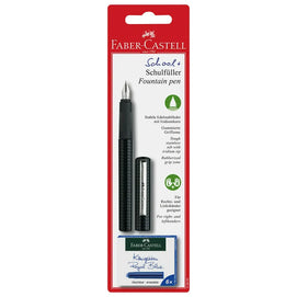 Faber-Castell Stylo à Plume Carbon + Cartouche - Noir
