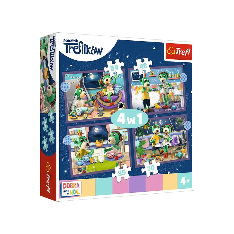 Trefl 4-in-1 Goodnight Trefliks Puzzle - 4Y+