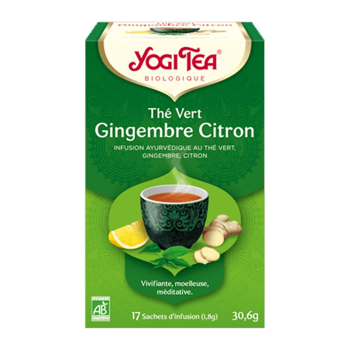 Yogi Tea Thé Vert Gingembre Citron 17 Sachets