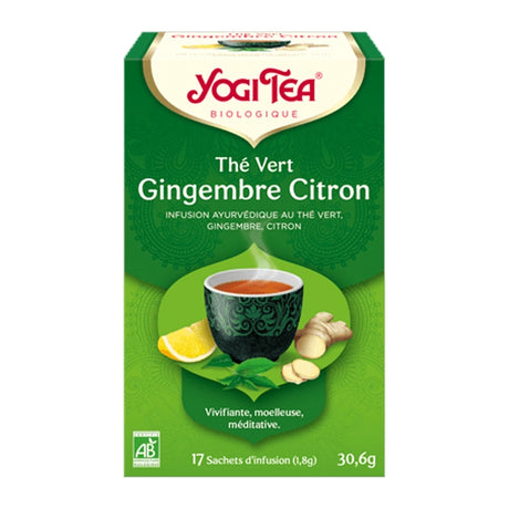 Yogi Tea Thé Vert Gingembre Citron 17 Sachets