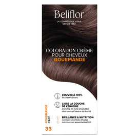 Beliflor Unidose Coloration Crème pour Cheveux 120ml -  N° 33 Gourmande Café