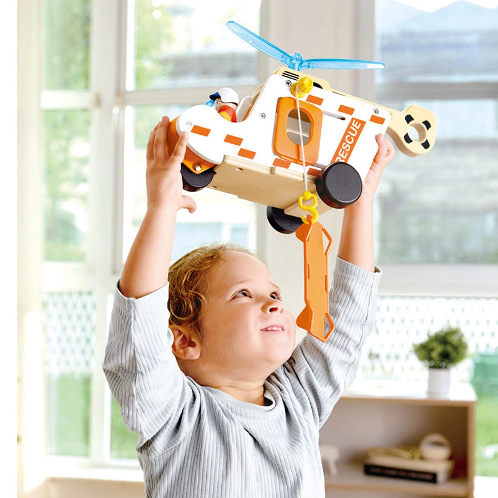 Hape Coffret Hélicoptère de Secours 2-8A