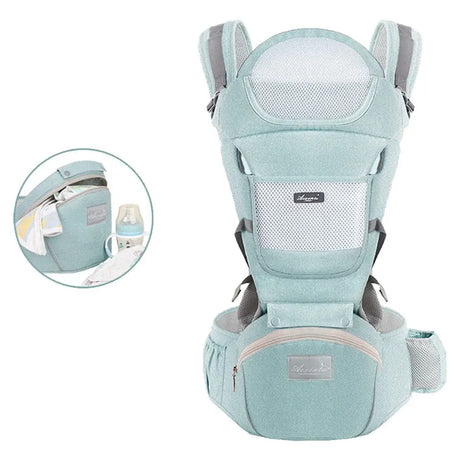 Porte-Bébé Multifonctionnel avec Siège de Hanche Intégré