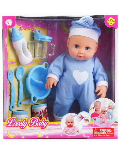 Poupée Bébé avec ses Accessoires 3A+ - Bleu